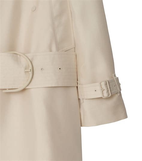 burberry silk blend trench coat